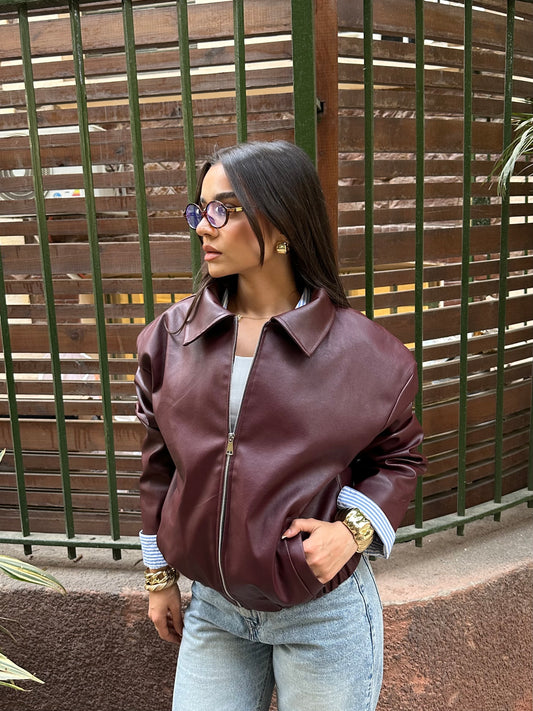 ALFA JACKET BURGUNDY