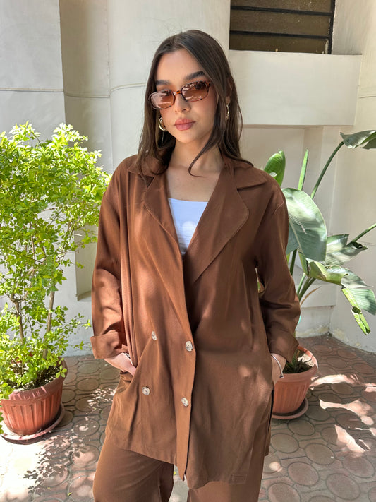 Brown Linen Set