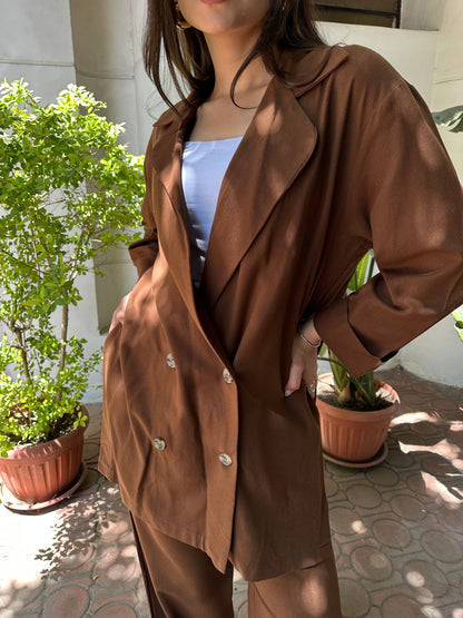 Brown Linen Set