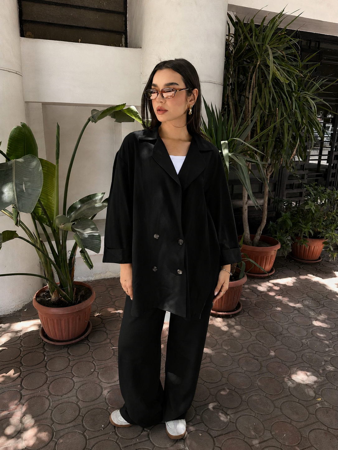 BLACK Linen Suit