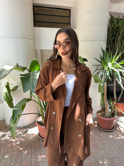 Brown Linen Set