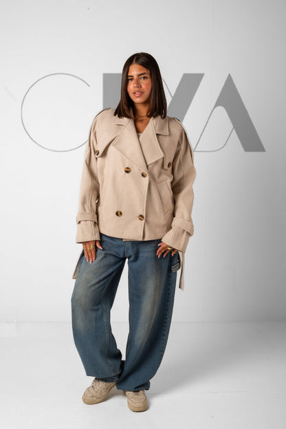 Cropped jacket - Beige - CIVA