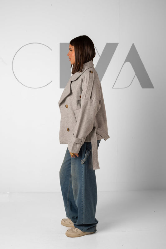 Cropped jacket - Grey - CIVA