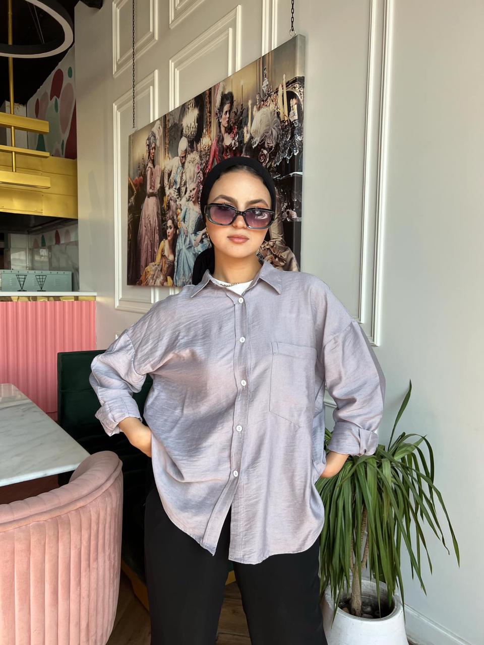 Gray linen shirt - CIVA
