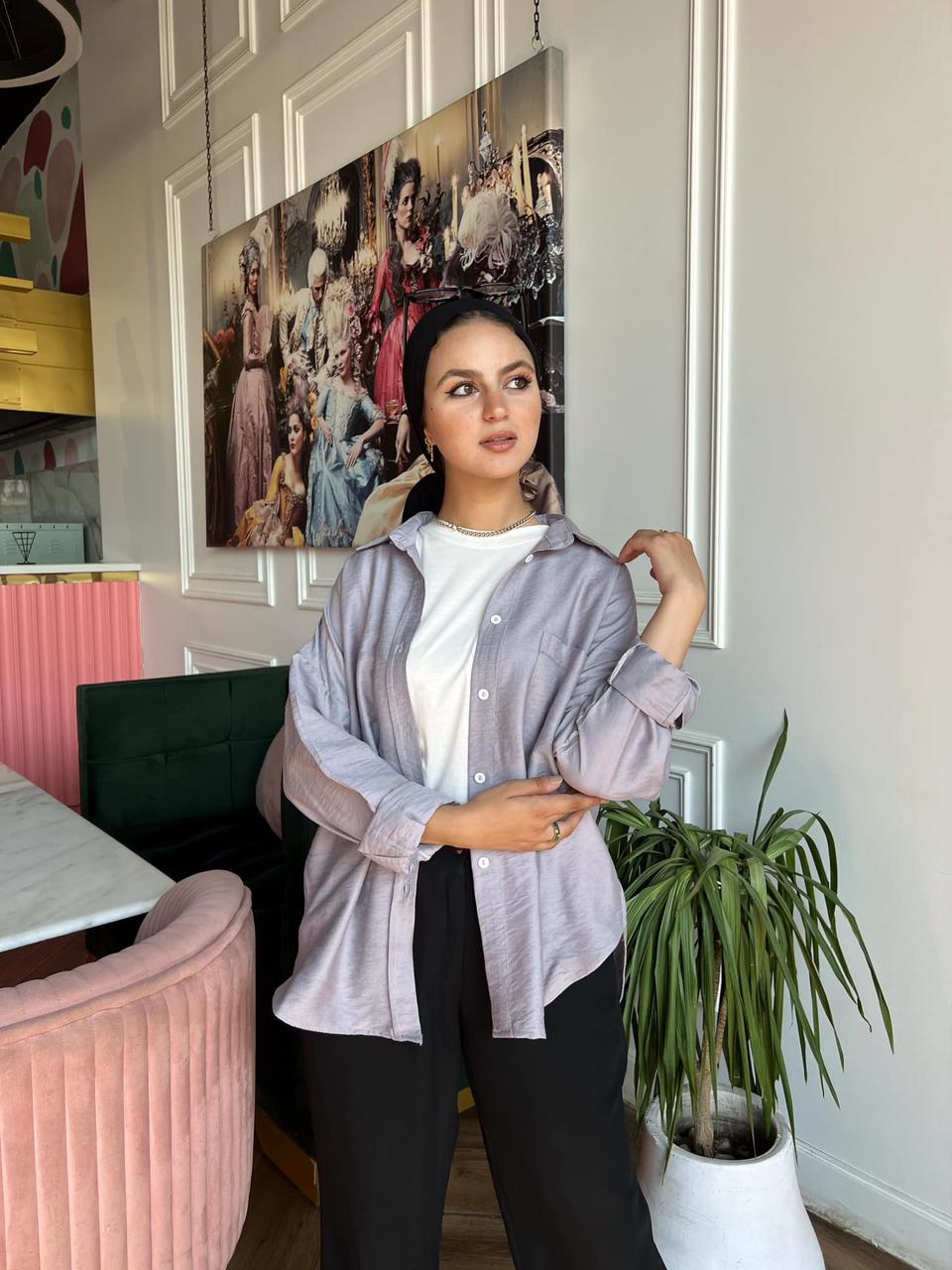Gray linen shirt - CIVA