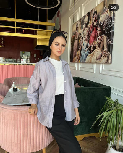 Gray linen shirt - CIVA